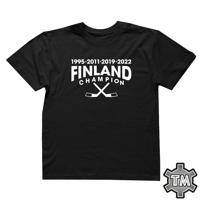 Finland Champion 1995-2022 T-paita aikuiselle
