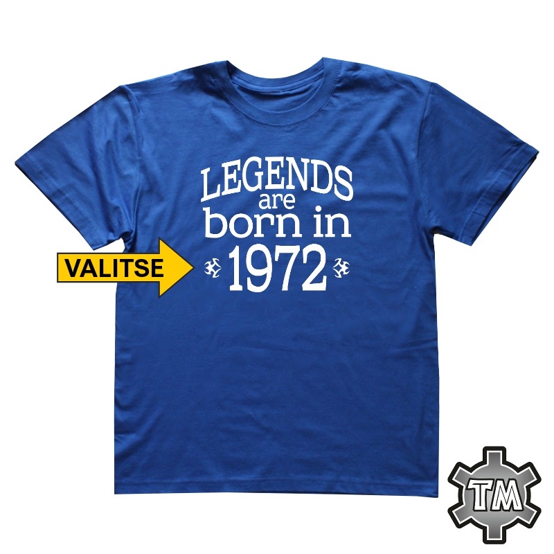 Legends are born in 1972 (valitse vuosiluku)