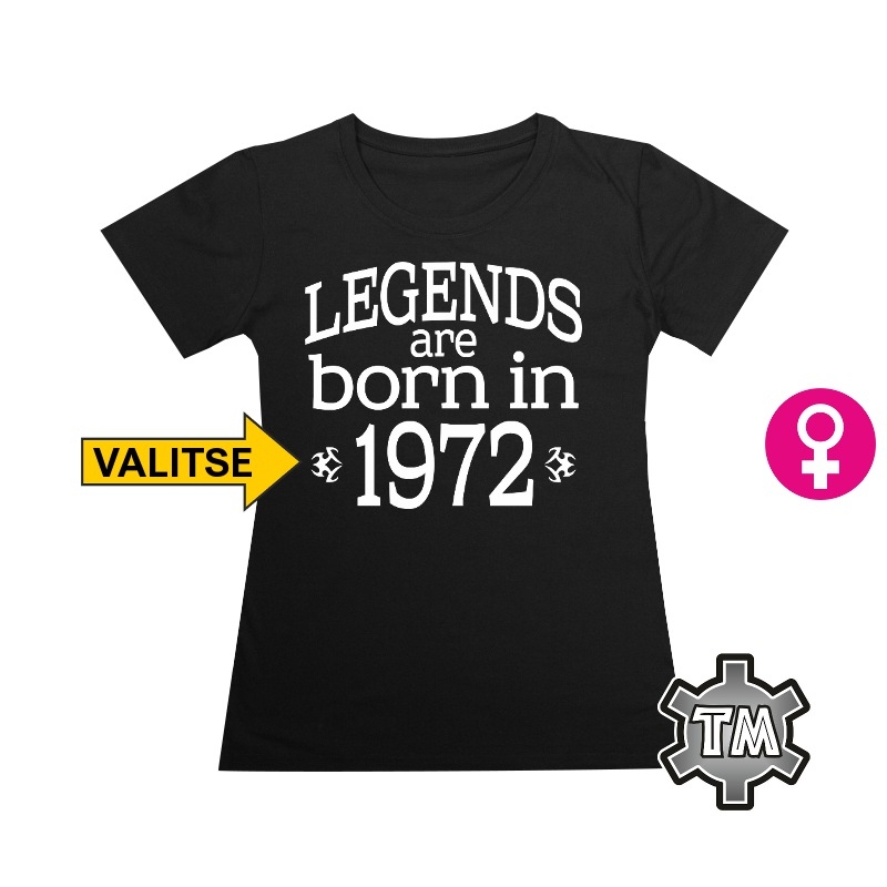 Legends are born in 1972 (valitse vuosiluku) Lady