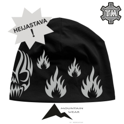 Evil Scull Flames Reflective Puijo