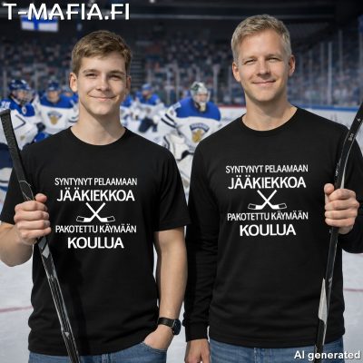 Syntynyt pelaamaan jääkiekkoa pakotettu käymään koulua