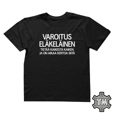 Varoitus eläkeläinen