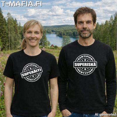 Certified Leima Omalla Tekstillä T-Paita