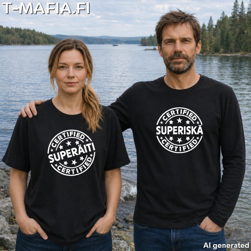 Certified Leima Omalla Tekstillä T-Paita