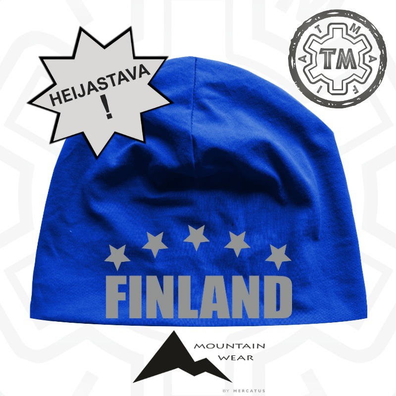 Royal sininen Finland stars heijastava pipo