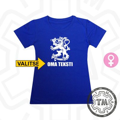 LEIJONA paita omalla tekstillä (1 rivi) (Lady)