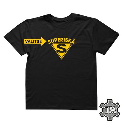 superiskä musta t-paita