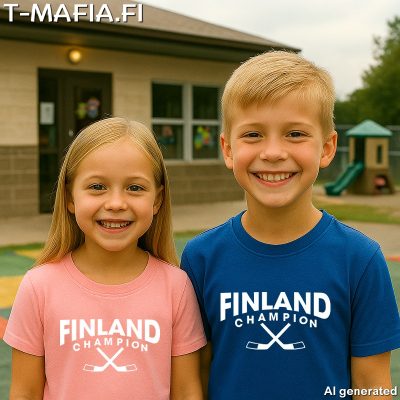 Finland Champion T-paita lapselle