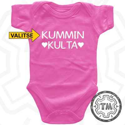 kummin kulta vaaleanpunainen vauvan body