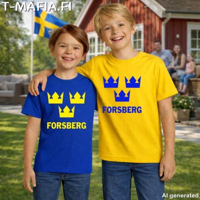 Tre Kronor paita omalla tekstillä Royal (JR)