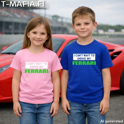 I Can't Wait To Drive My VALITSE (JR T-paita)