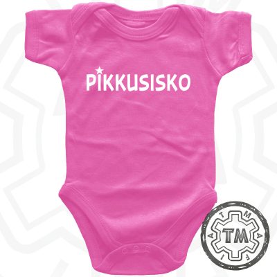 Pikkusisko vauvan vaaleanpunainen body
