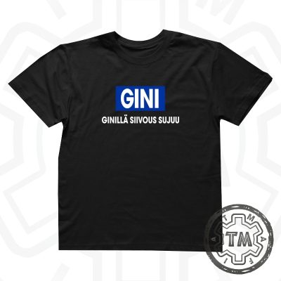 Ginillä siivous sujuu T-paita