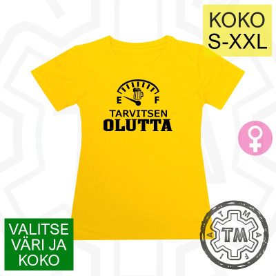 Tarvitsen olutta S-XXL (Lady)