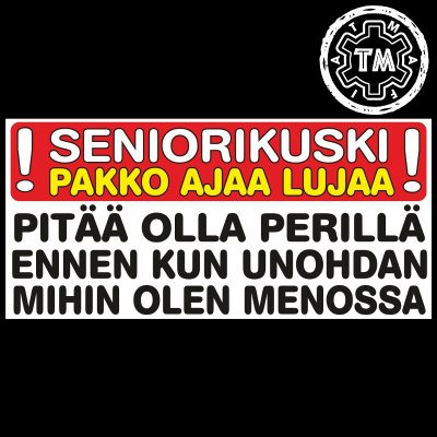 PAKKO AJAA LUJAA (seniorikuski) 170x80mm