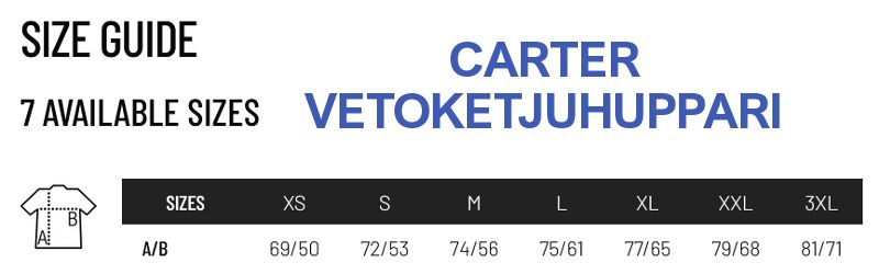 Vetoketjuhuppari Carter Colose-logolla (etu+selkä) - Image 5