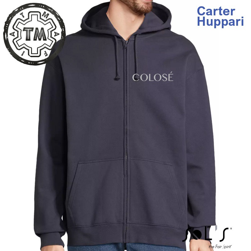 Vetoketjuhuppari Carter Colose-logolla (etu+selkä) - Image 3