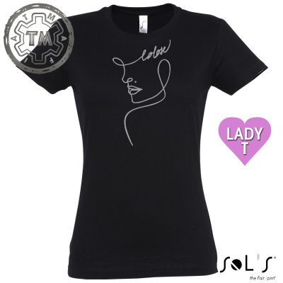 Colose Face Silver/White (LADYBK) S-3XL