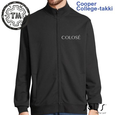 College-takki COOPER Colose-logolla (etu+selkä)