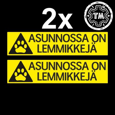 Asunnossa on lemmikkejä TARRA 150x35mm 2 kpl